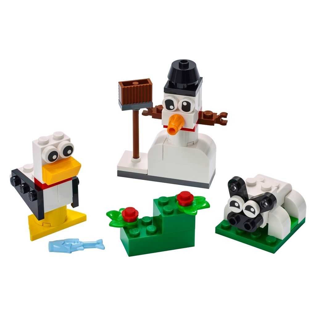 Classic Lego Ladrillos Creativos Edades 4+ # 11012 Artículo 60 Piezas Blancos | IYS-629508