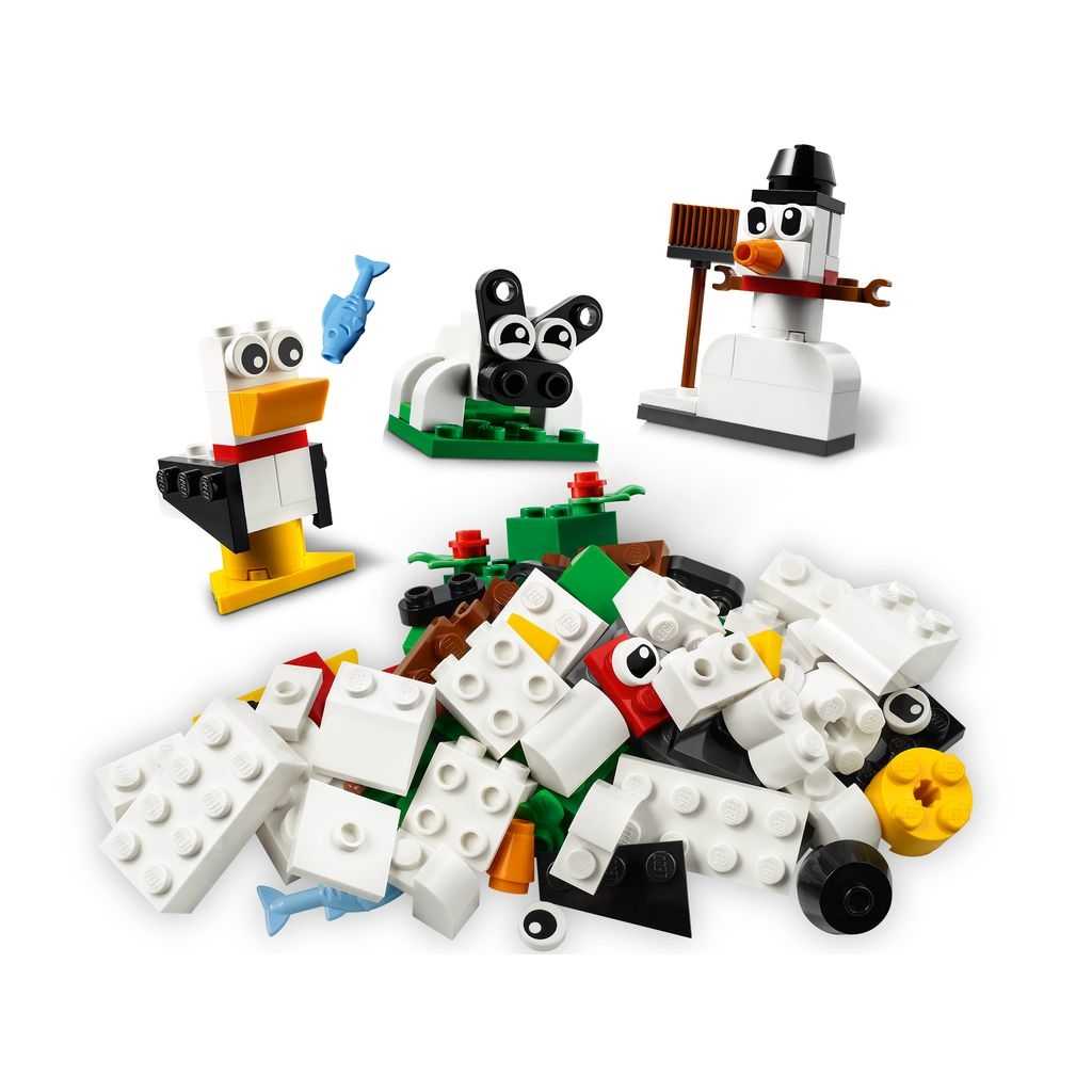 Classic Lego Ladrillos Creativos Edades 4+ # 11012 Artículo 60 Piezas Blancos | IYS-629508