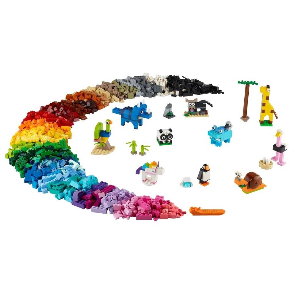 Classic Lego Ladrillos y Animales Edades 4+ # 11011 Artículo 1500 Piezas | RAM-034695