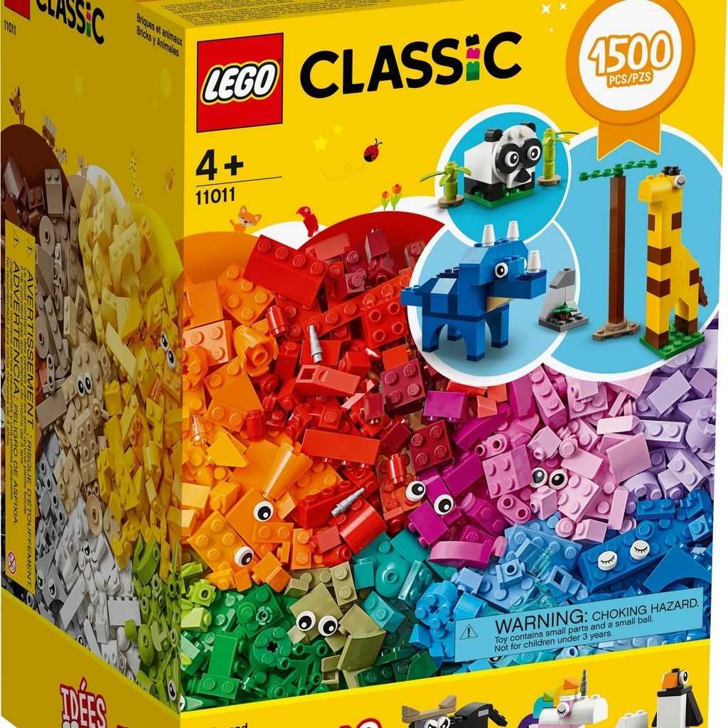 Classic Lego Ladrillos y Animales Edades 4+ # 11011 Artículo 1500 Piezas | RAM-034695