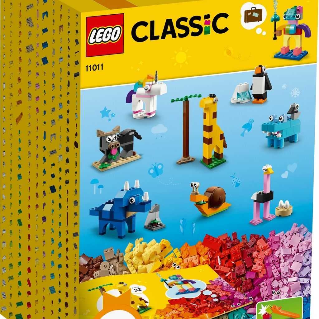 Classic Lego Ladrillos y Animales Edades 4+ # 11011 Artículo 1500 Piezas | RAM-034695