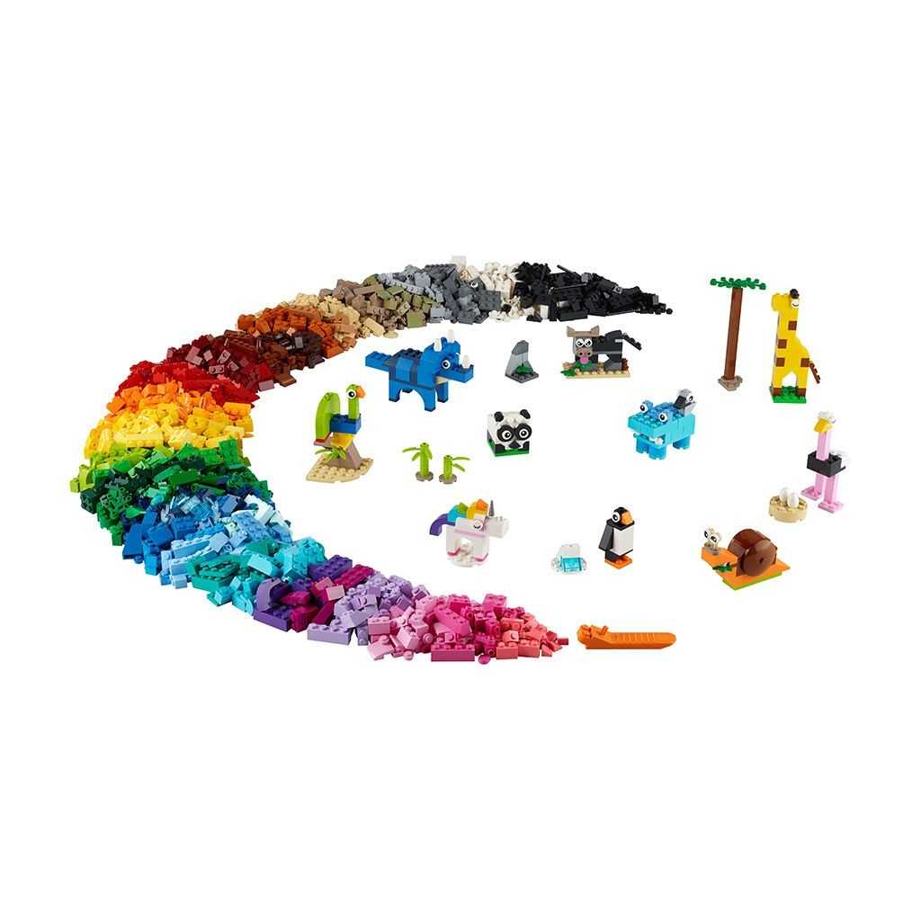 Classic Lego Ladrillos y Animales Edades 4+ # 11011 Artículo 1500 Piezas | RAM-034695