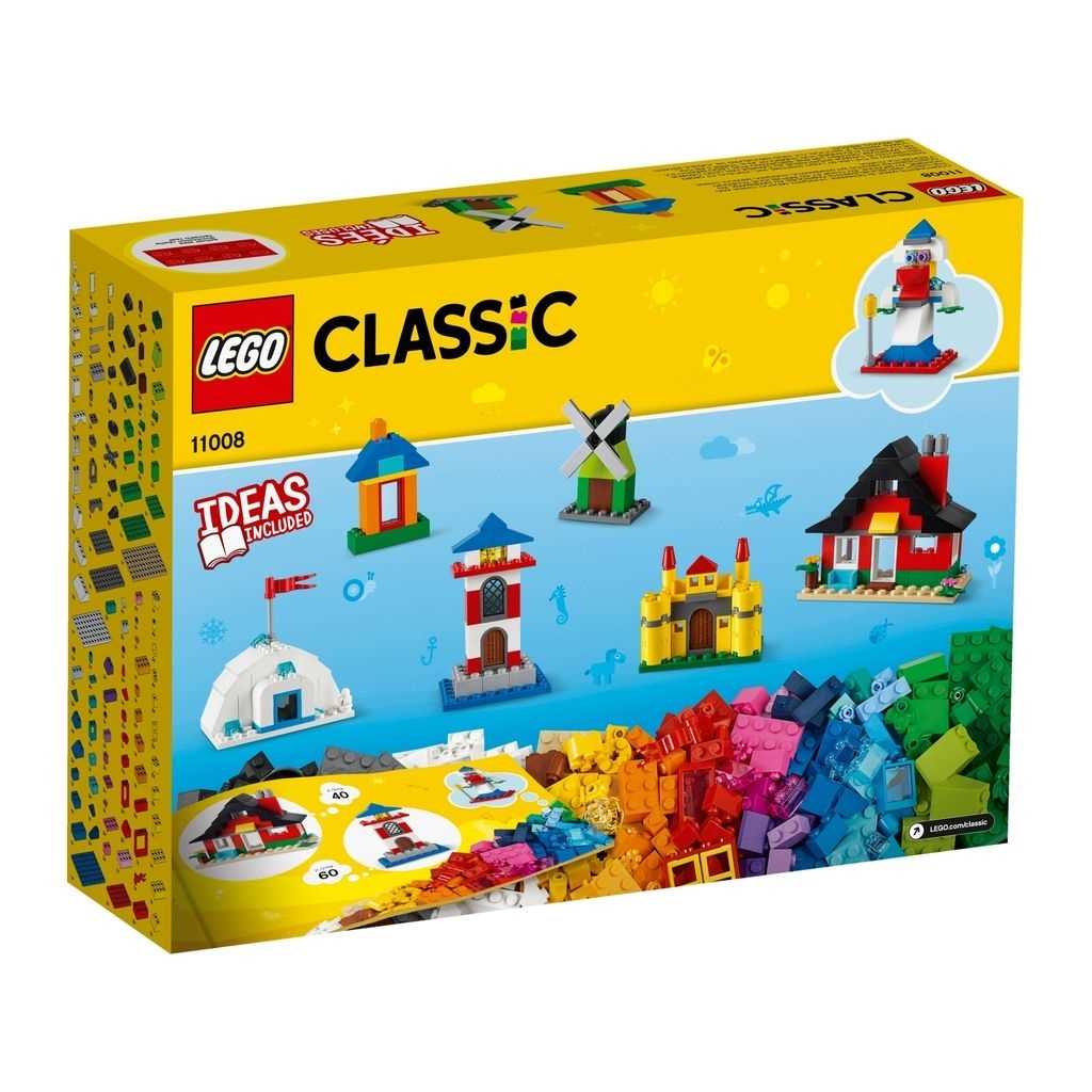 Classic Lego Ladrillos y Casas Edades 4+ # 11008 Artículo 270 Piezas | NPQ-642579