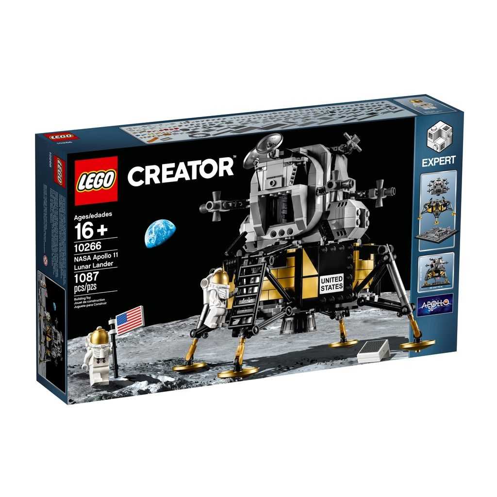 Creator Expert Lego NASA Apollo 11 Lunar Lander Edades 16+ # 10266 Artículo 1087 Piezas | RNW-497350