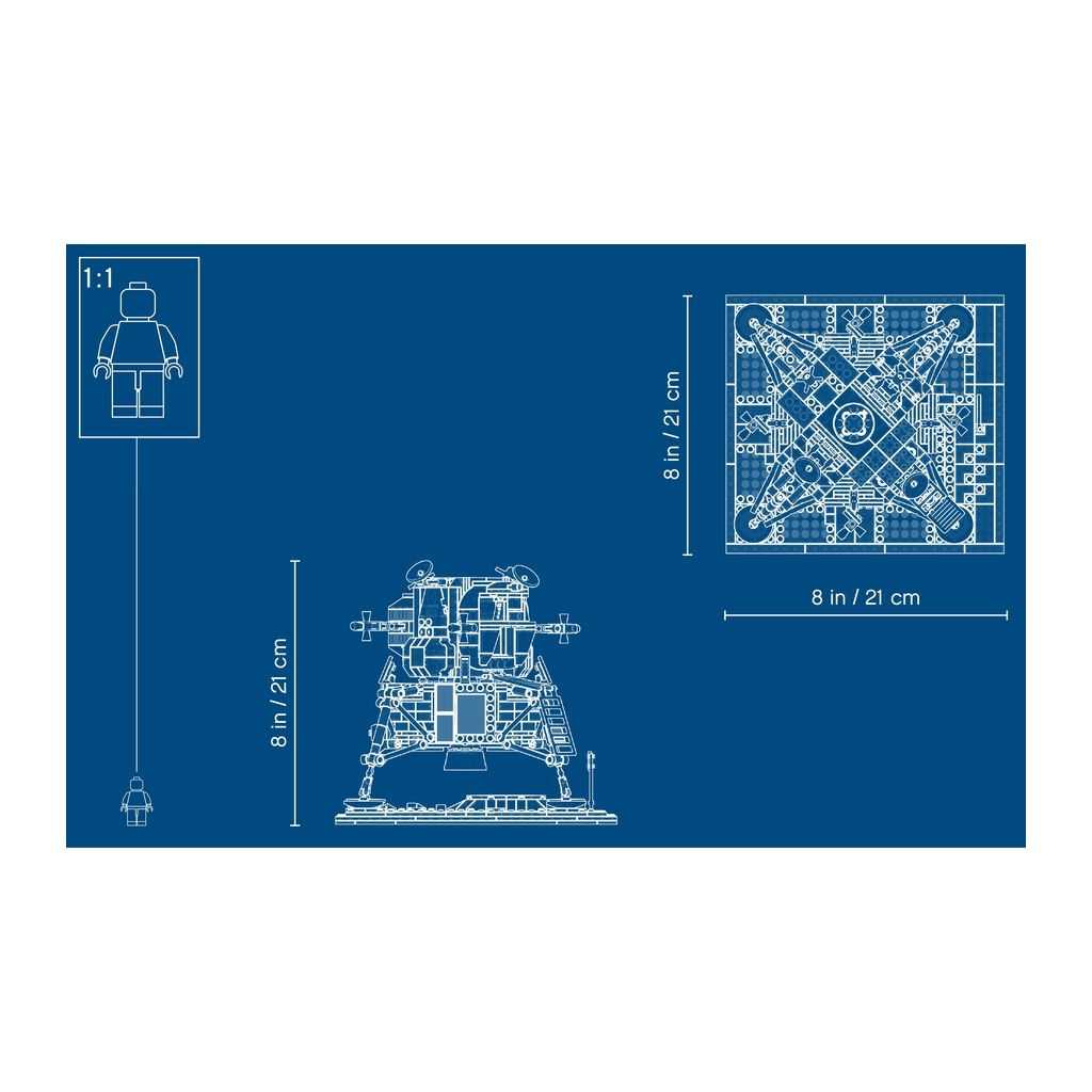 Creator Expert Lego NASA Apollo 11 Lunar Lander Edades 16+ # 10266 Artículo 1087 Piezas | RNW-497350