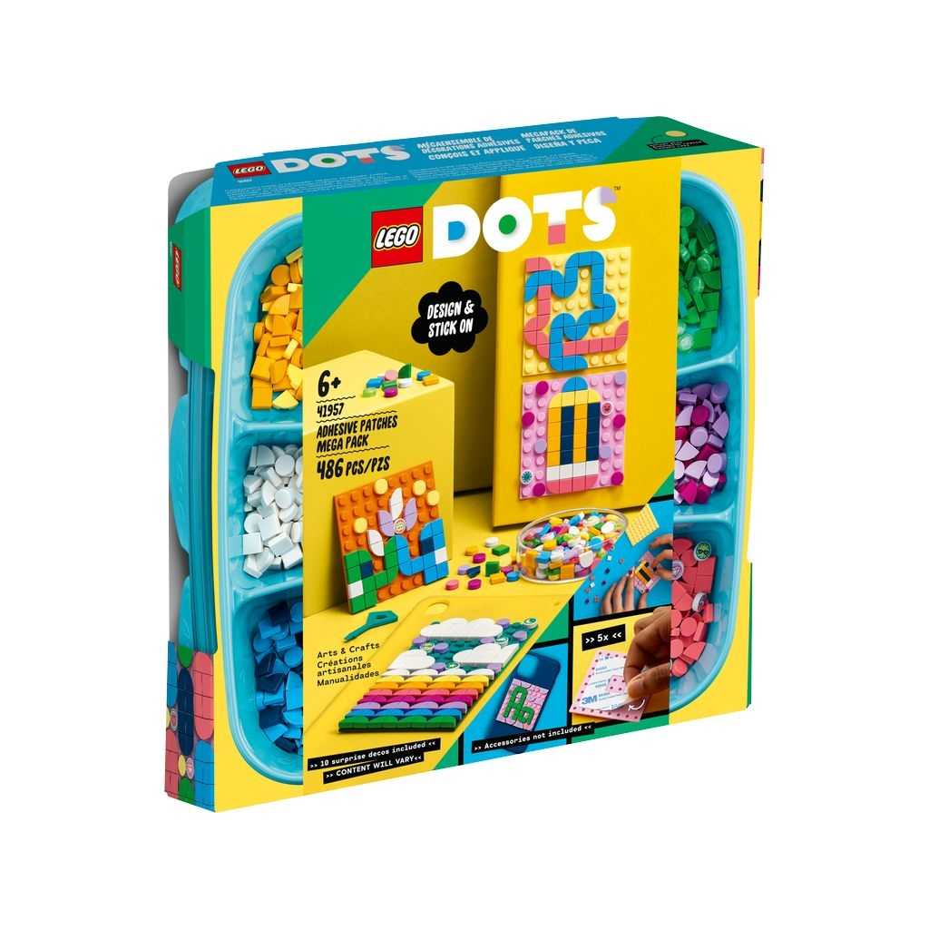 DOTS Lego Megapack de Parches Adhesivos Edades 6+ # 41957 Artículo 486 Piezas | XOE-270398