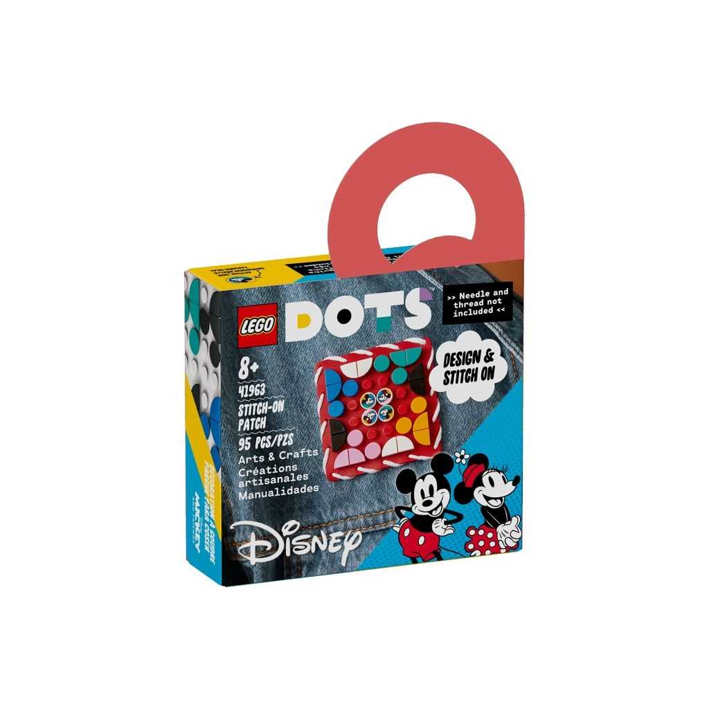 DOTS Lego Mickey Mouse y Minnie Mouse: Parche para Coser Edades 8+ # 41963 Artículo 95 Piezas | NEH-308279