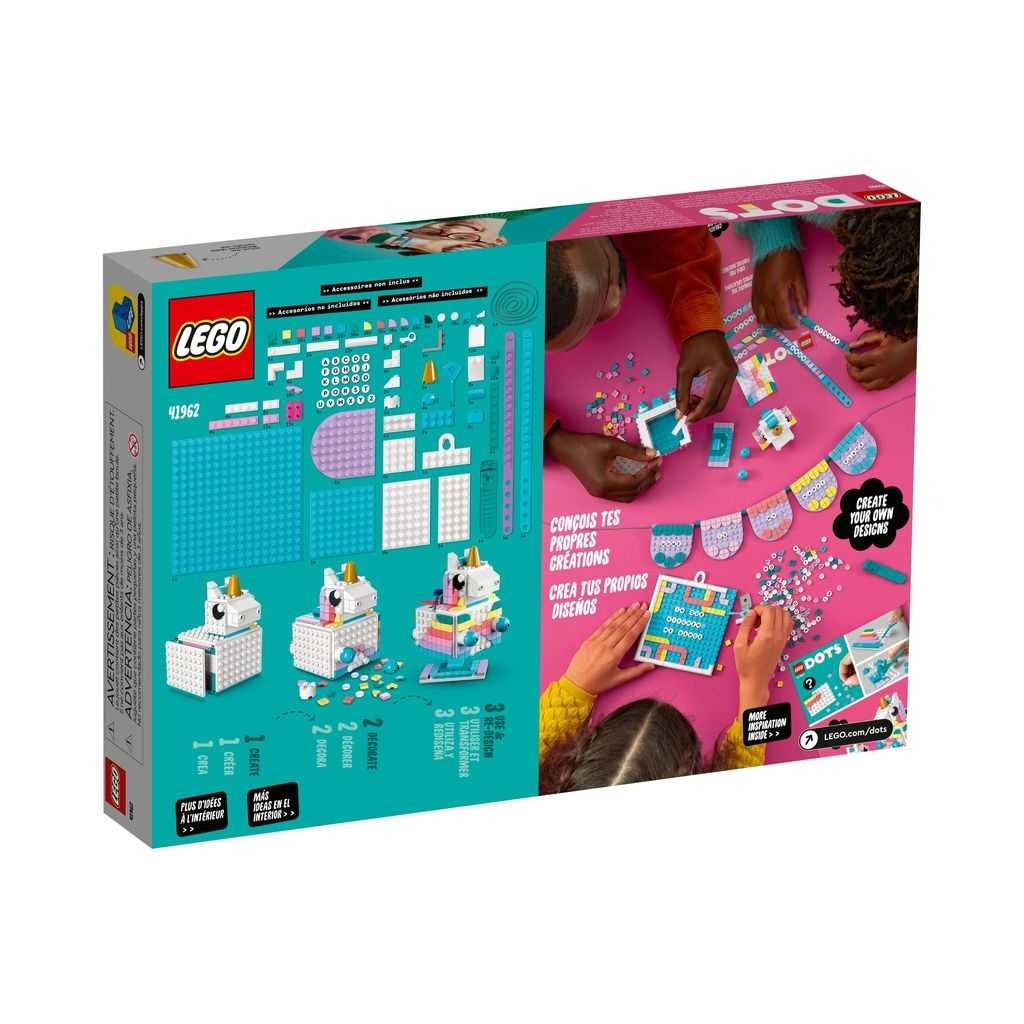 DOTS Lego Pack Creativo Familiar: Unicornio Edades 6+ # 41962 Artículo 707 Piezas | EKU-154327