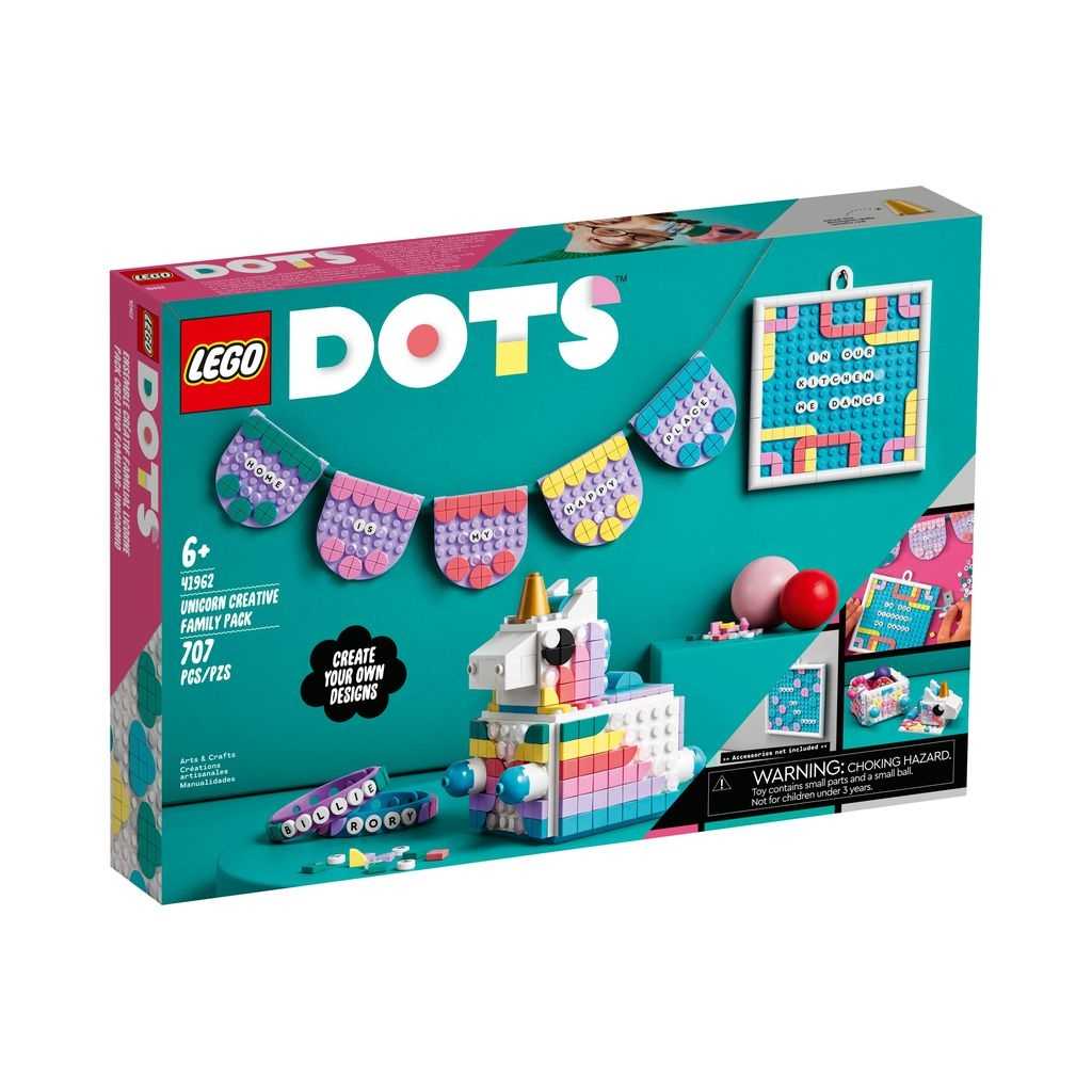 DOTS Lego Pack Creativo Familiar: Unicornio Edades 6+ # 41962 Artículo 707 Piezas | EKU-154327