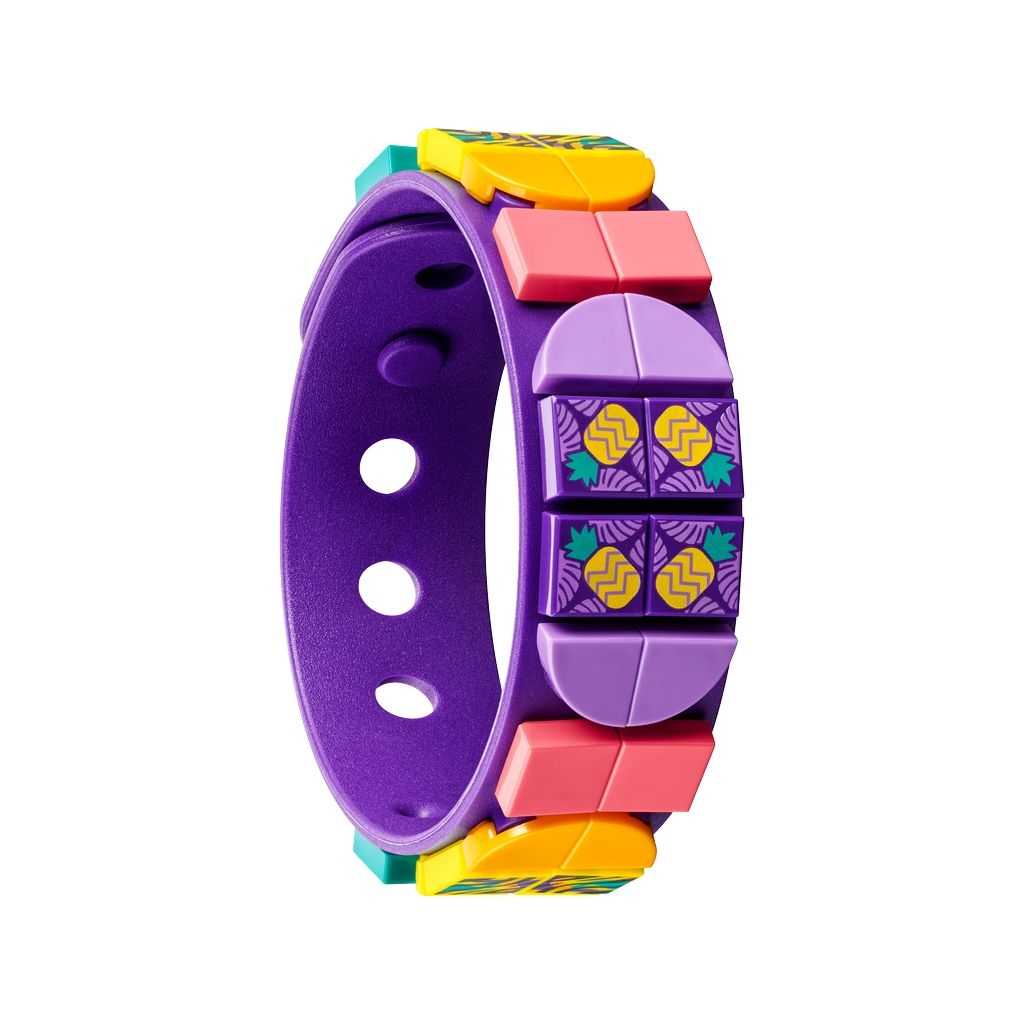 DOTS Lego Pulsera y Adorno para Mochila Tigre Fluorescente Edades 6+ # 41945 Artículo 188 Piezas Morado | XIR-928405