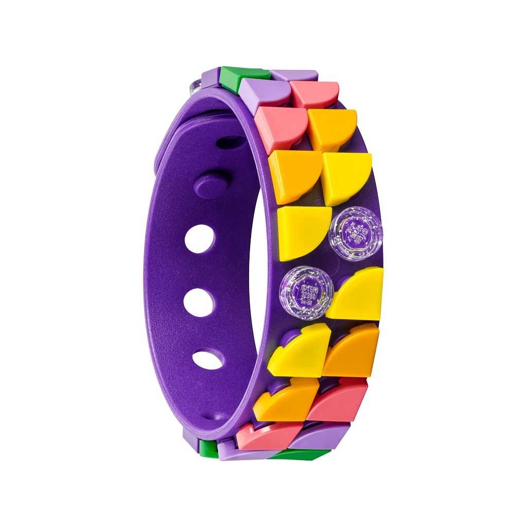 DOTS Lego Pulsera y Adorno para Mochila Tigre Fluorescente Edades 6+ # 41945 Artículo 188 Piezas Morado | XIR-928405