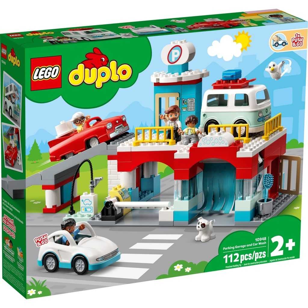 DUPLO Lego Aparcamiento y Autolavado Edades 2+ # 10948 Artículo 112 Piezas | FPX-321407