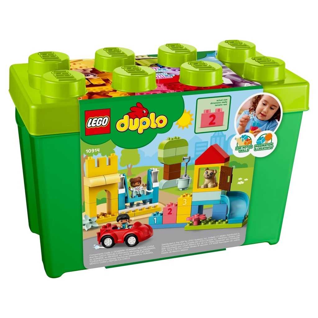 DUPLO Lego Caja de Ladrillos Deluxe Edades 1½+ # 10914 Artículo 85 Piezas | FJX-920657