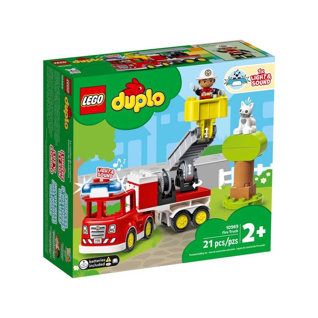 DUPLO Lego Camión de Bomberos Edades 2+ # 10969 Artículo 21 Piezas | RIN-068954