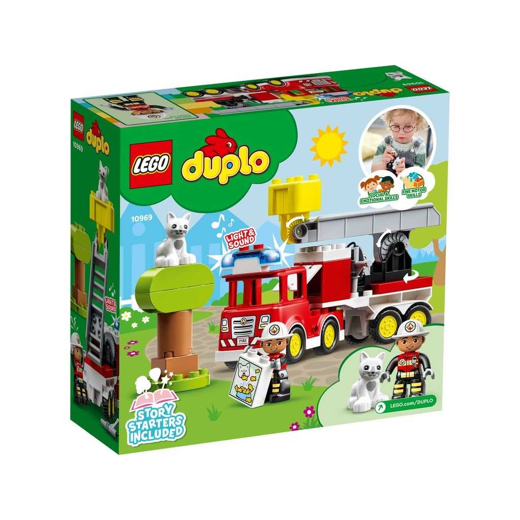 DUPLO Lego Camión de Bomberos Edades 2+ # 10969 Artículo 21 Piezas | RIN-068954