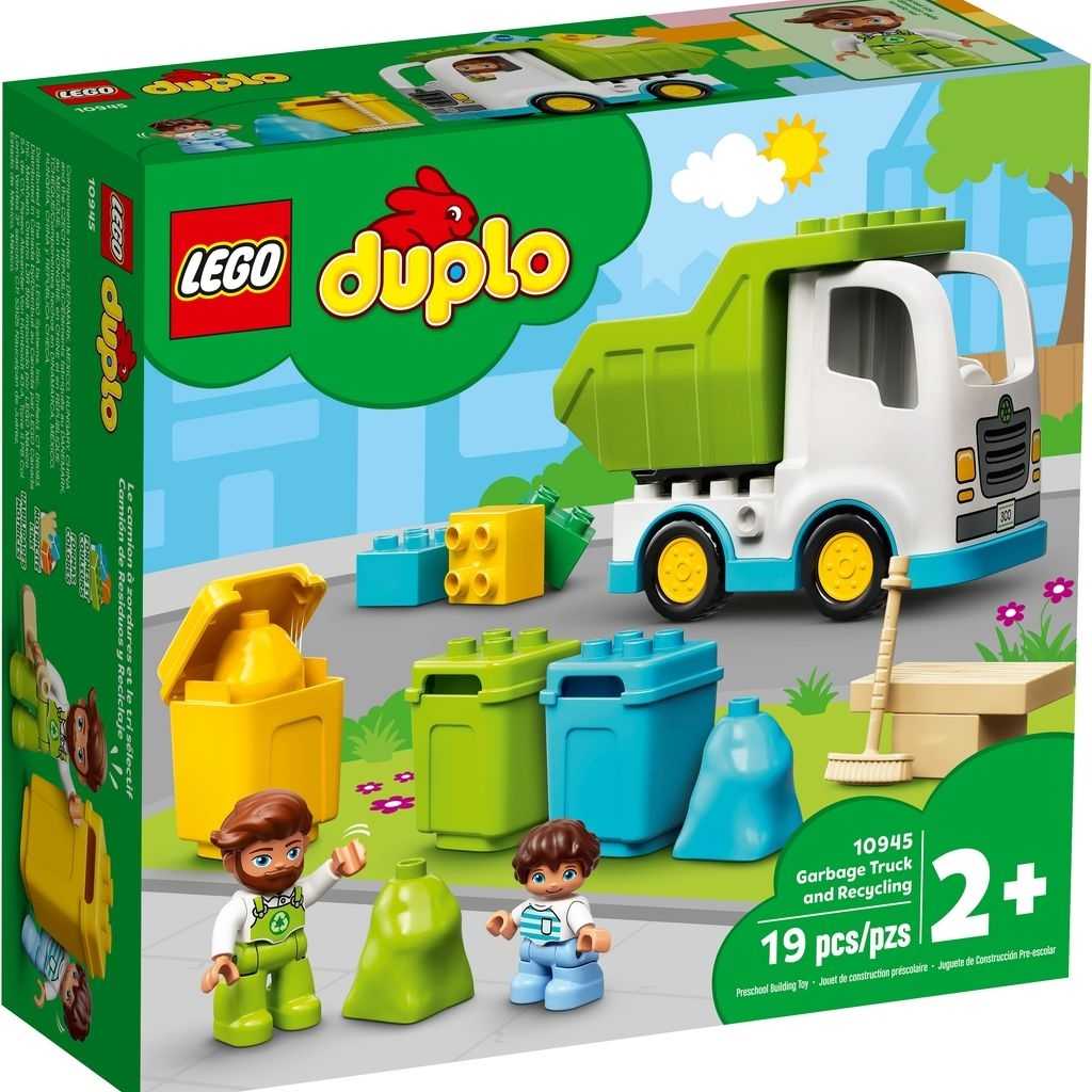 DUPLO Lego Camión de Residuos y Reciclaje Edades 2+ # 10945 Artículo 19 Piezas | HBO-974680