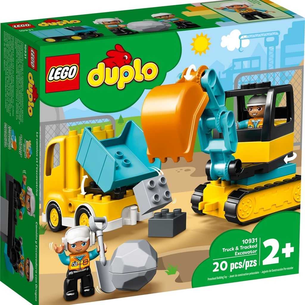 DUPLO Lego Camión y Excavadora con Orugas Edades 2+ # 10931 Artículo 20 Piezas | FRJ-921685