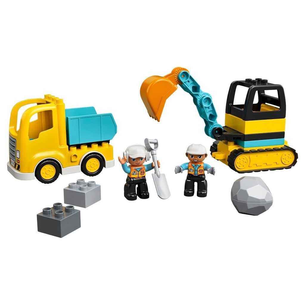 DUPLO Lego Camión y Excavadora con Orugas Edades 2+ # 10931 Artículo 20 Piezas | FRJ-921685