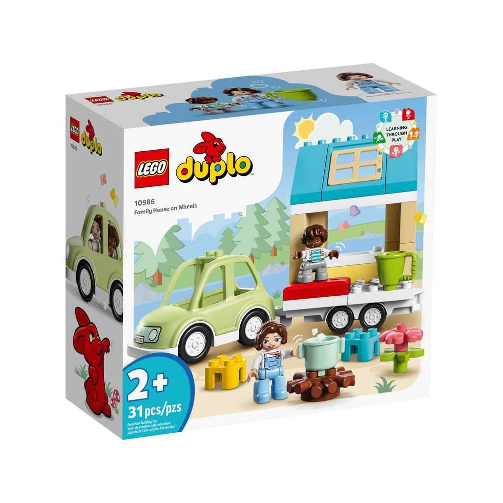 DUPLO Lego Casa Familiar con Ruedas Edades 2+ # 10986 Artículo 31 Piezas | ZYK-813427