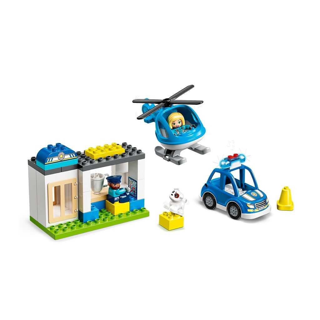 DUPLO Lego Comisaría de Policía y Helicóptero Edades 2+ # 10959 Artículo 40 Piezas | WMK-940123