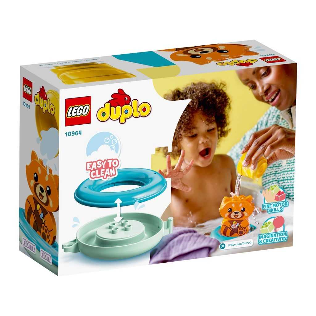 DUPLO Lego Diversión en el Baño: Panda Rojo Flotante Edades 1½+ # 10964 Artículo 5 Piezas | TAN-659873