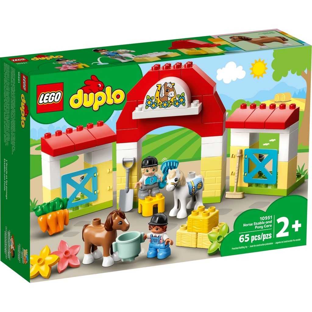 DUPLO Lego Establo con Ponis Edades 2+ # 10951 Artículo 65 Piezas | AXR-754362