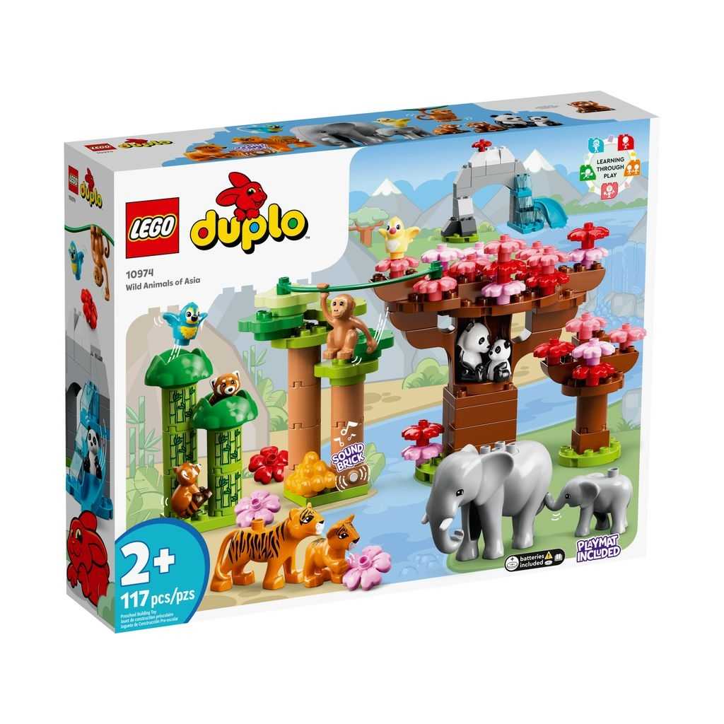 DUPLO Lego Fauna Salvaje de Asia Edades 2+ # 10974 Artículo 117 Piezas | CEO-357492