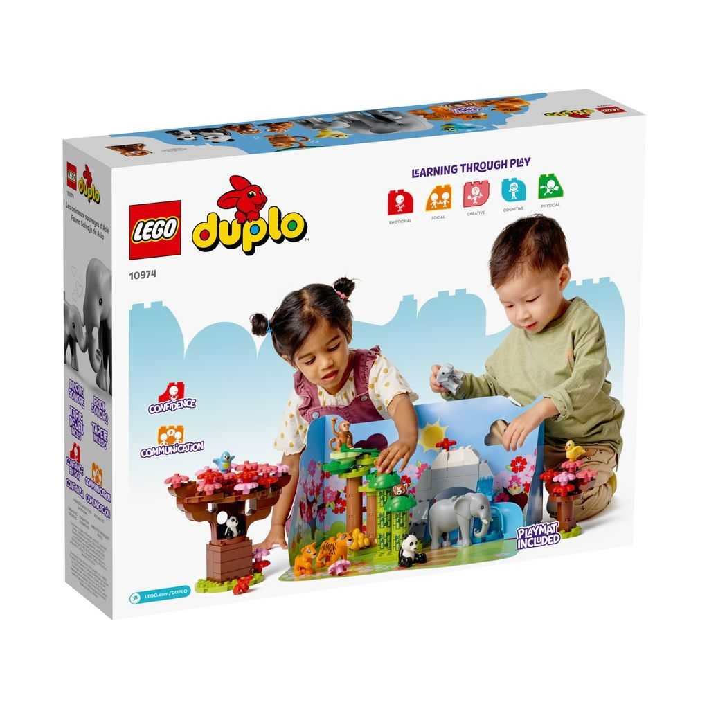 DUPLO Lego Fauna Salvaje de Asia Edades 2+ # 10974 Artículo 117 Piezas | CEO-357492