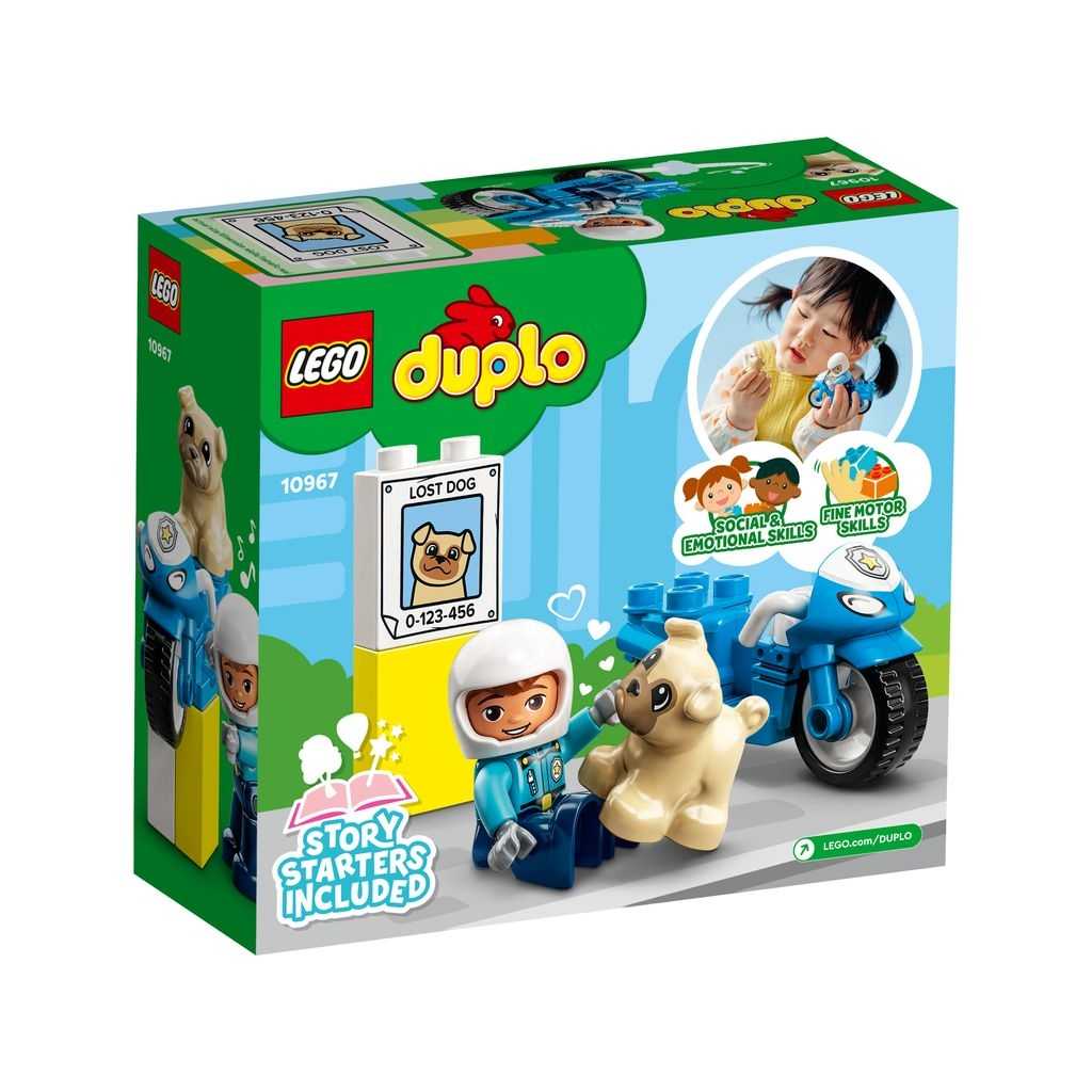 DUPLO Lego Moto de Policía Edades 2+ # 10967 Artículo 5 Piezas | RIV-342879