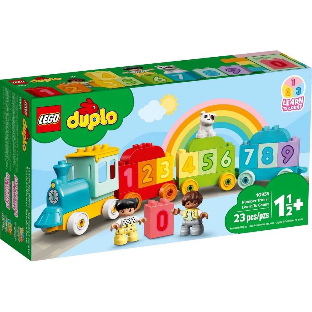 DUPLO Lego Tren de los Números: Aprende a Contar Edades 1½+ # 10954 Artículo 23 Piezas | HWQ-856013