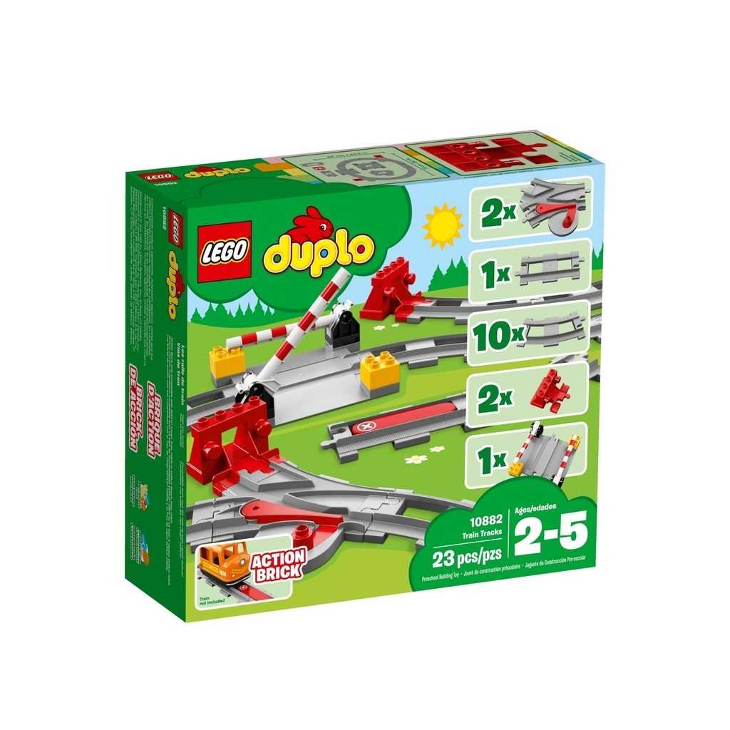 DUPLO Lego Vías ferroviarias Edades 2-5 # 10882 Artículo 23 Piezas | GZA-501842