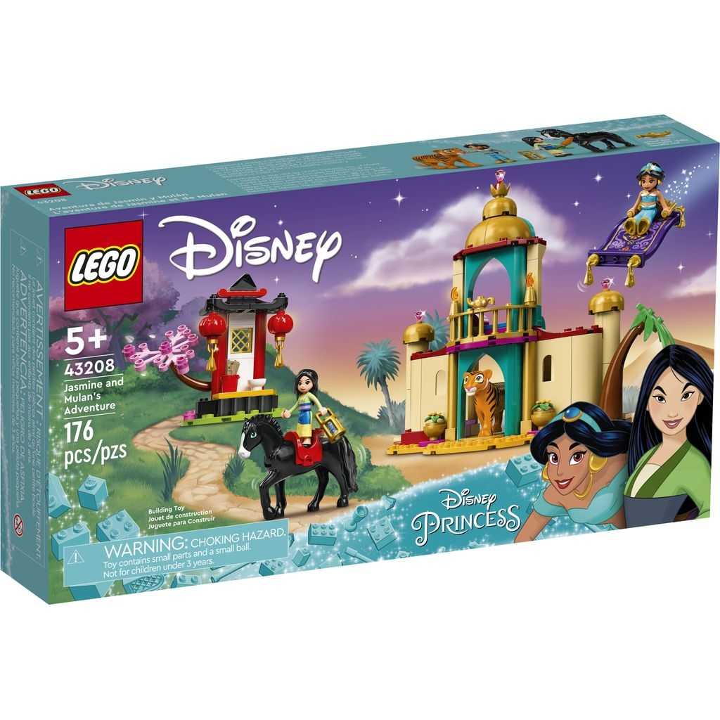 Disney Lego Aventura de Jasmine y Mulán Edades 5+ # 43208 Artículo 176 Piezas | INL-845701