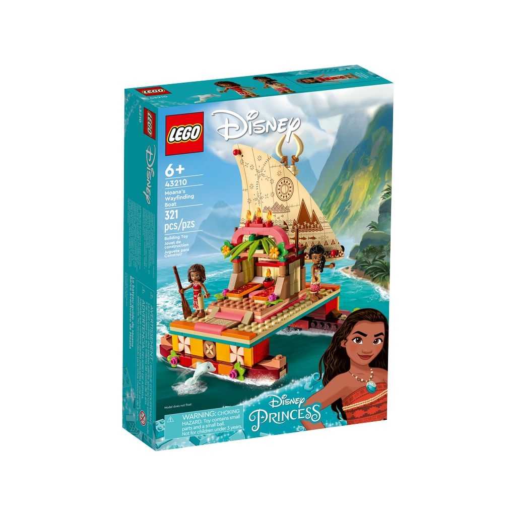 Disney Lego Barco Aventurero de Vaiana Edades 6+ # 43210 Artículo 321 Piezas | CEB-483926