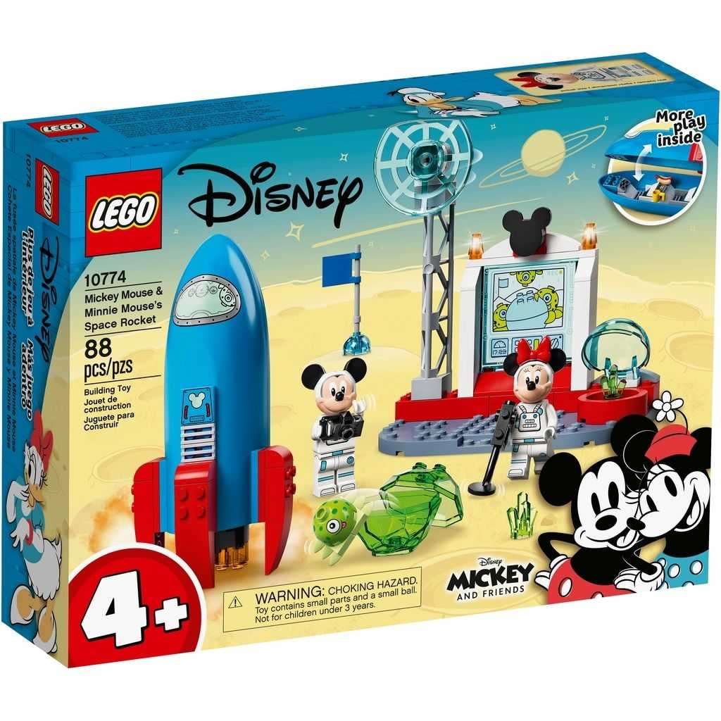 Disney Lego Cohete Espacial de Mickey Mouse y Minnie Mouse Edades 4+ # 10774 Artículo 88 Piezas | QNZ-367198