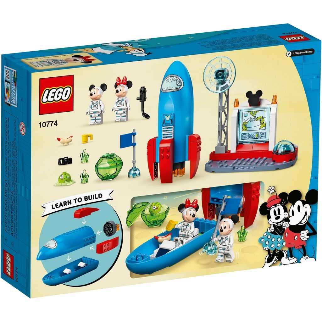 Disney Lego Cohete Espacial de Mickey Mouse y Minnie Mouse Edades 4+ # 10774 Artículo 88 Piezas | QNZ-367198