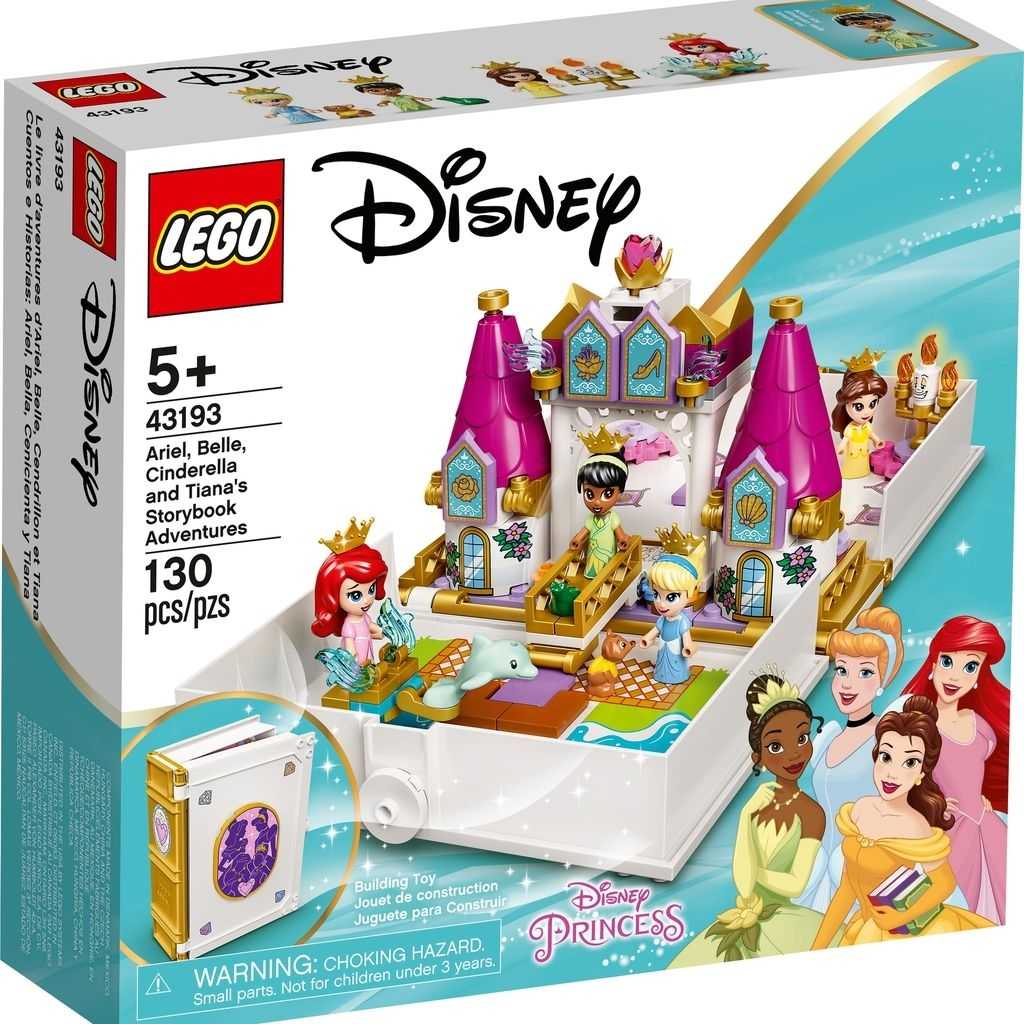 Disney Lego Cuentos e Historias: Ariel, Bella, Cenicienta y Tiana Edades 5+ # 43193 Artículo 130 Piezas | UDR-583609