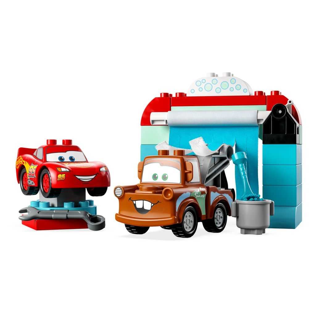 Disney Lego Diversión en el Autolavado con Rayo McQueen y Mate Edades 2+ # 10996 Artículo 29 Piezas | YIT-416378