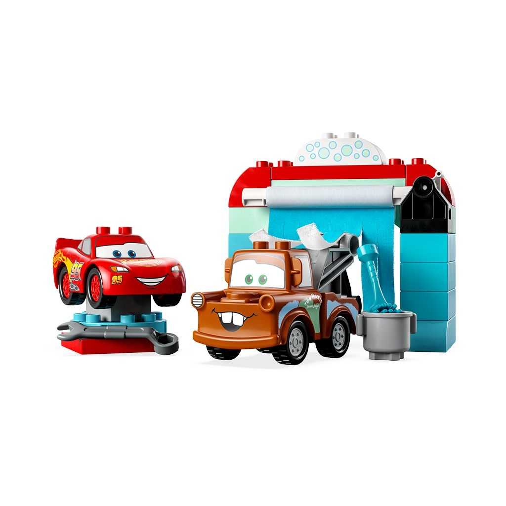 Disney Lego Diversión en el Autolavado con Rayo McQueen y Mate Edades 2+ # 10996 Artículo 29 Piezas | YIT-416378