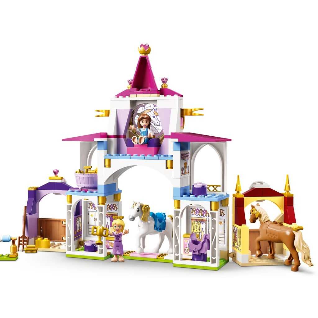 Disney Lego Establos Reales de Bella y Rapunzel Edades 5+ # 43195 Artículo 239 Piezas | EBK-937048