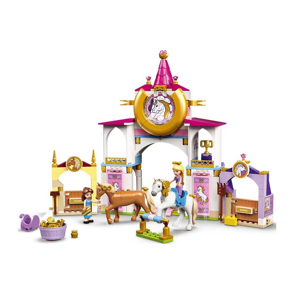 Disney Lego Establos Reales de Bella y Rapunzel Edades 5+ # 43195 Artículo 239 Piezas | EBK-937048