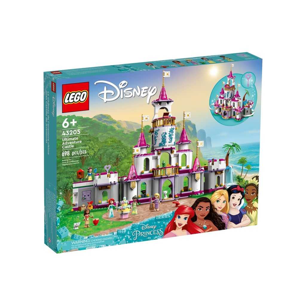 Disney Lego Gran Castillo de Aventuras Edades 6+ # 43205 Artículo 698 Piezas | XDJ-690485