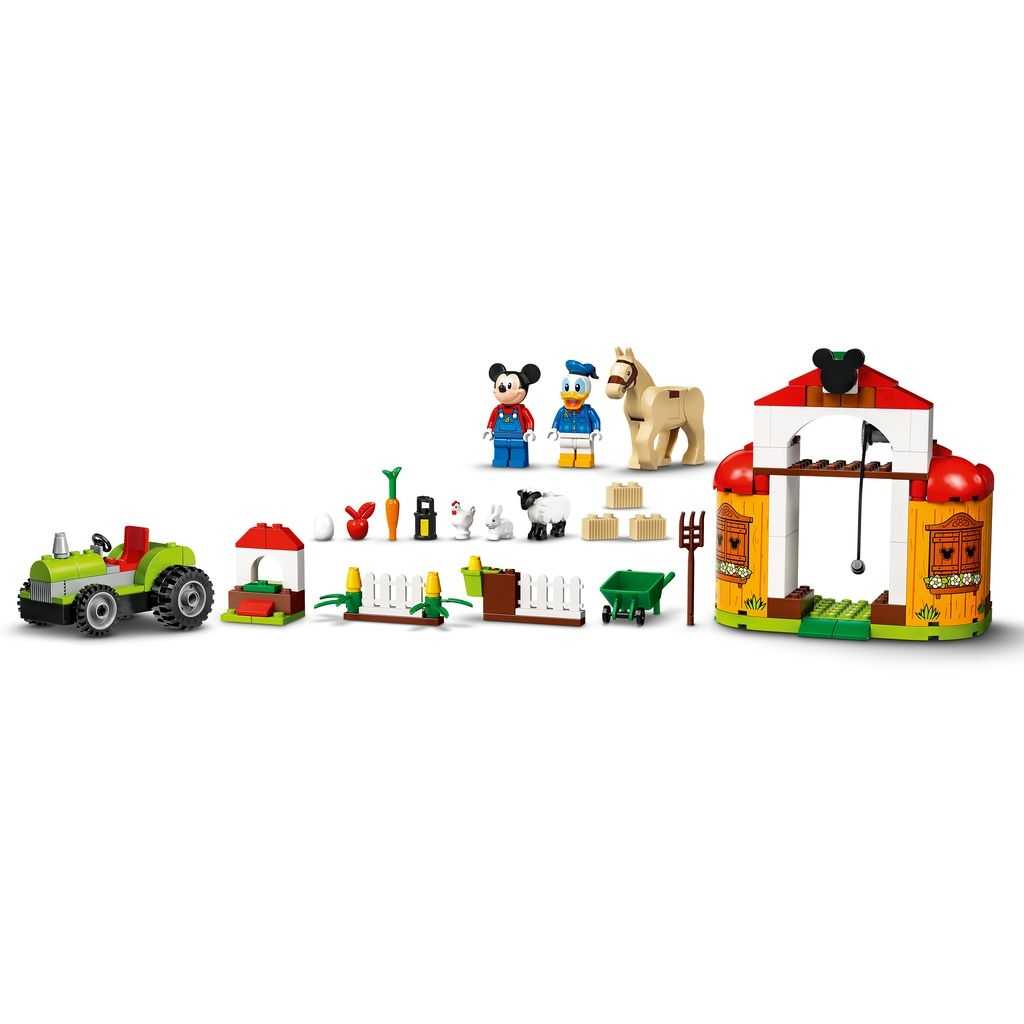 Disney Lego Granja de Mickey Mouse y el Pato Donald Edades 4+ # 10775 Artículo 118 Piezas | GEU-245968