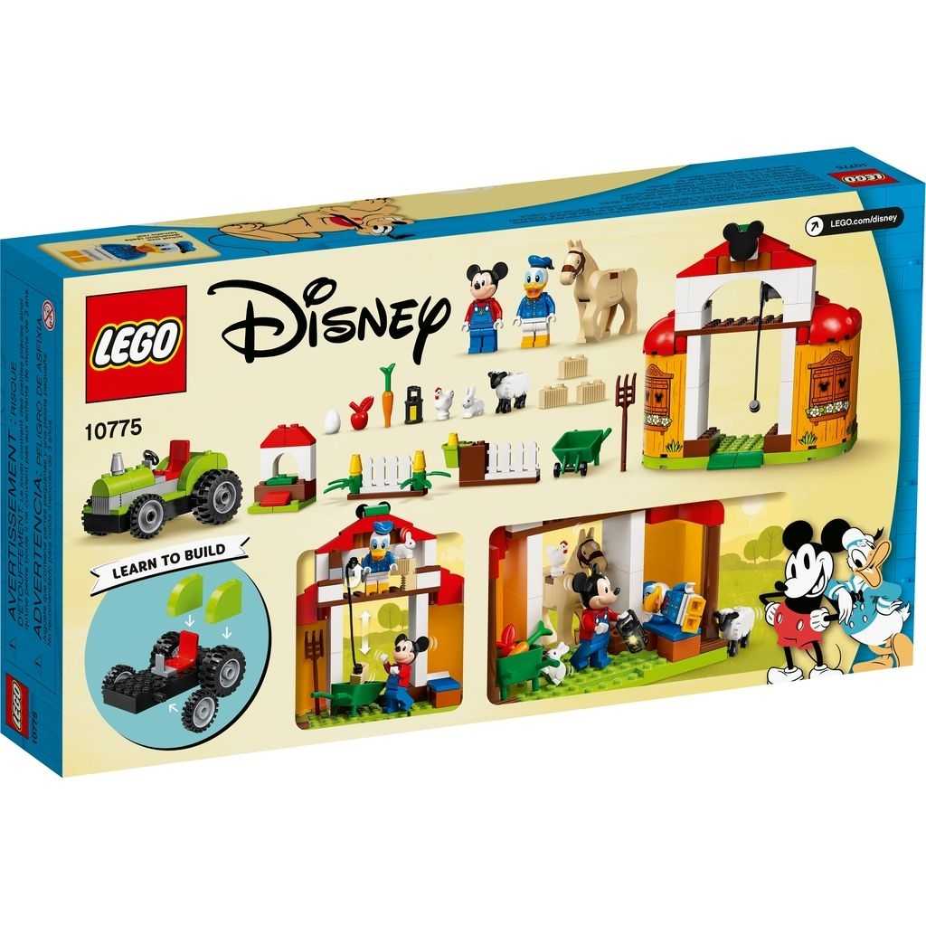 Disney Lego Granja de Mickey Mouse y el Pato Donald Edades 4+ # 10775 Artículo 118 Piezas | GEU-245968