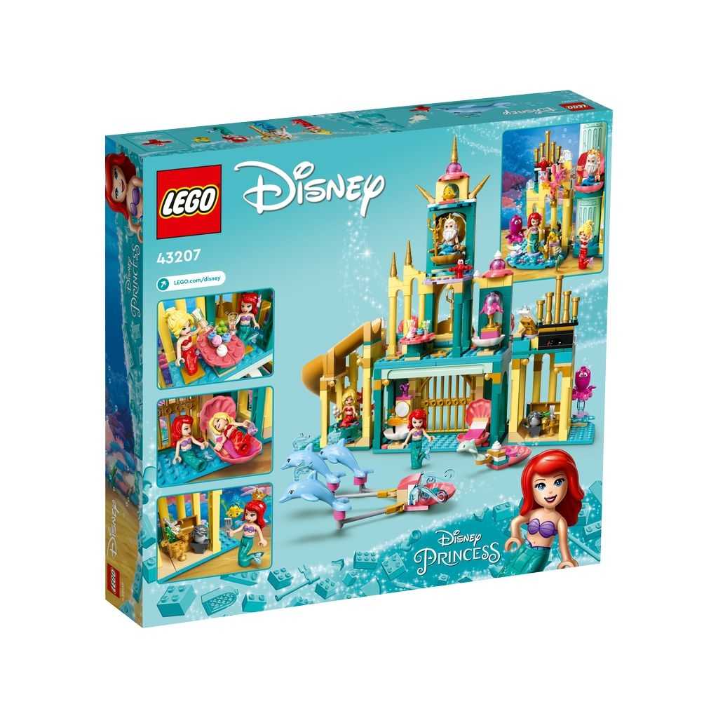 Disney Lego Palacio Submarino de Ariel Edades 6+ # 43207 Artículo 498 Piezas | NEK-124658