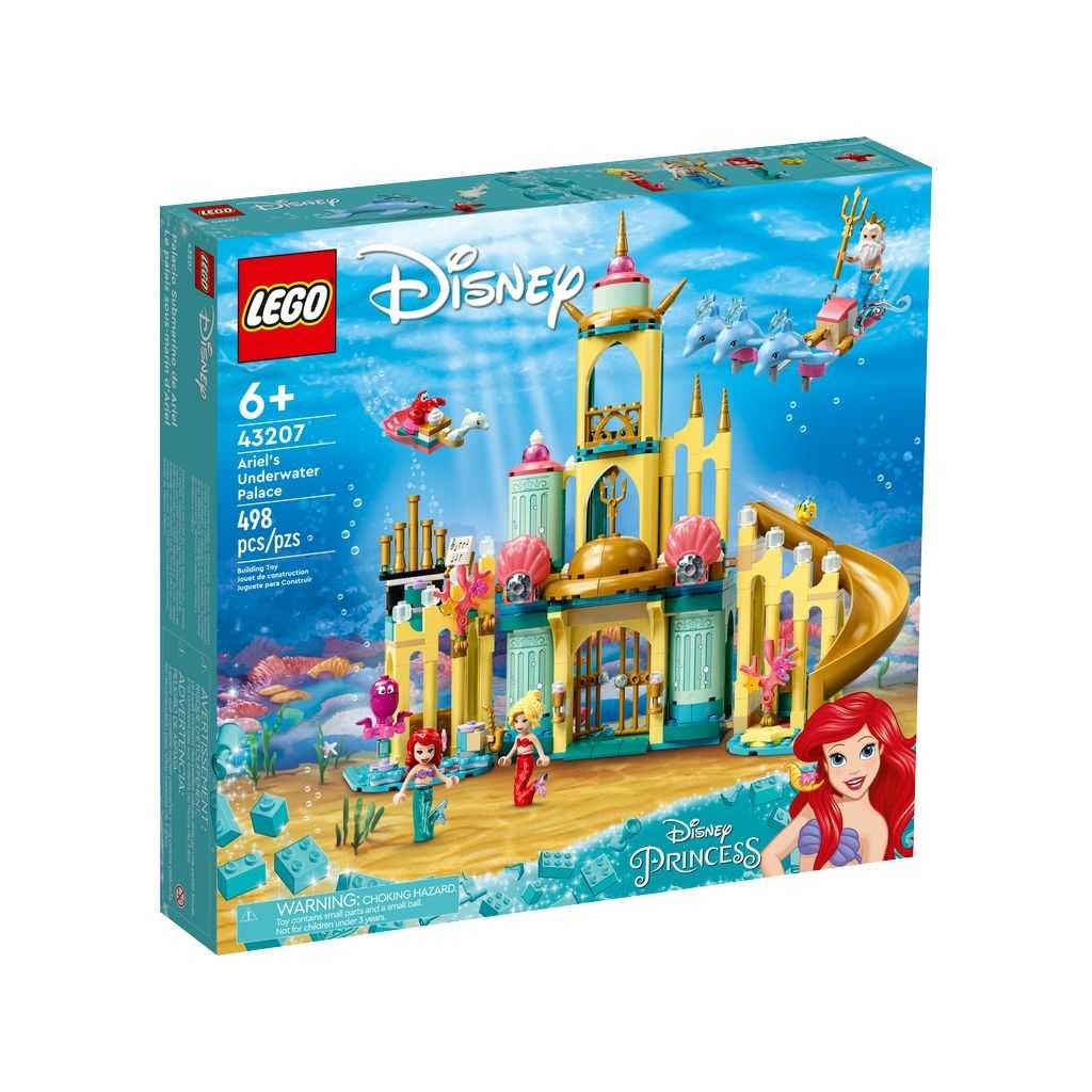 Disney Lego Palacio Submarino de Ariel Edades 6+ # 43207 Artículo 498 Piezas | NEK-124658