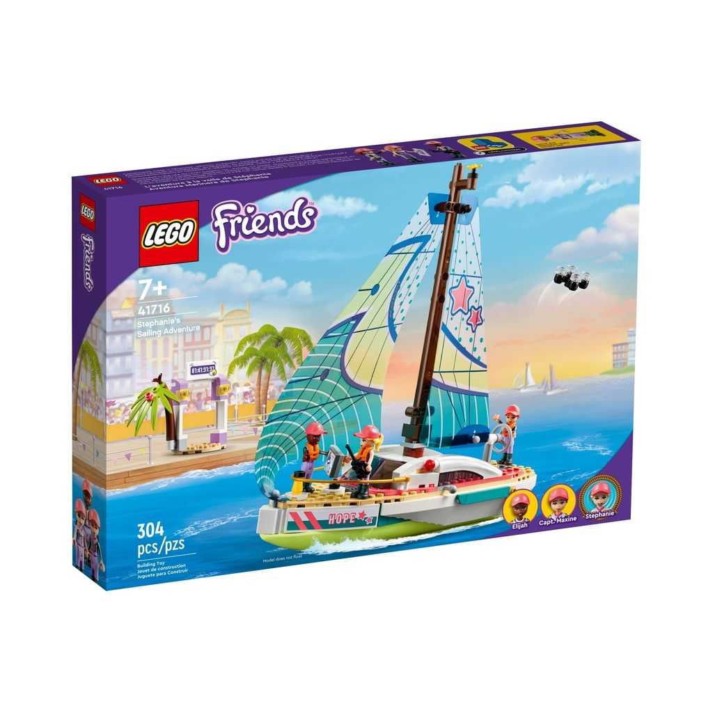 Friends Lego Aventura Marinera de Stephanie Edades 7+ # 41716 Artículo 304 Piezas | XHD-709236