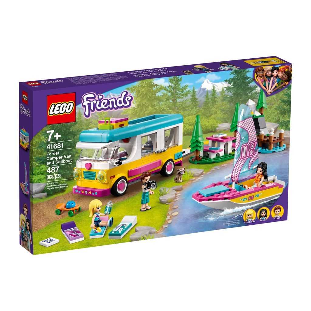 Friends Lego Bosque: Autocaravana y Barco de Vela Edades 7+ # 41681 Artículo 487 Piezas | IVP-234869