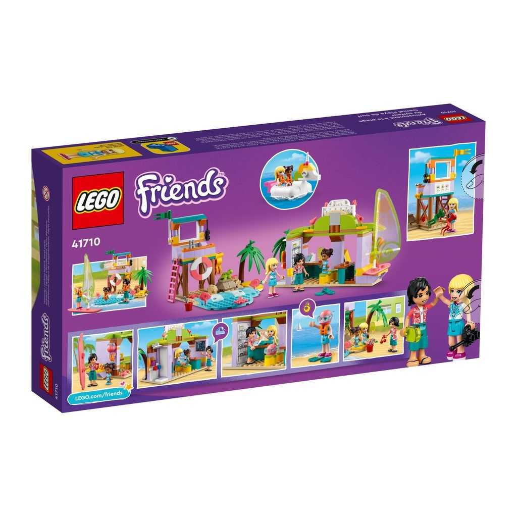 Friends Lego Genial Playa de Surf Edades 6+ # 41710 Artículo 288 Piezas | ARS-957816