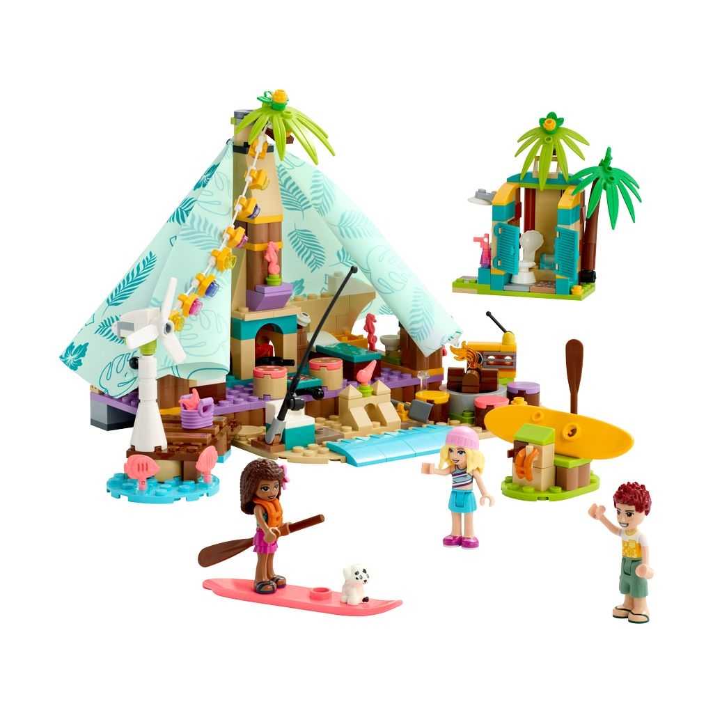 Friends Lego Glamping en la Playa Edades 6+ # 41700 Artículo 380 Piezas | NXJ-163059