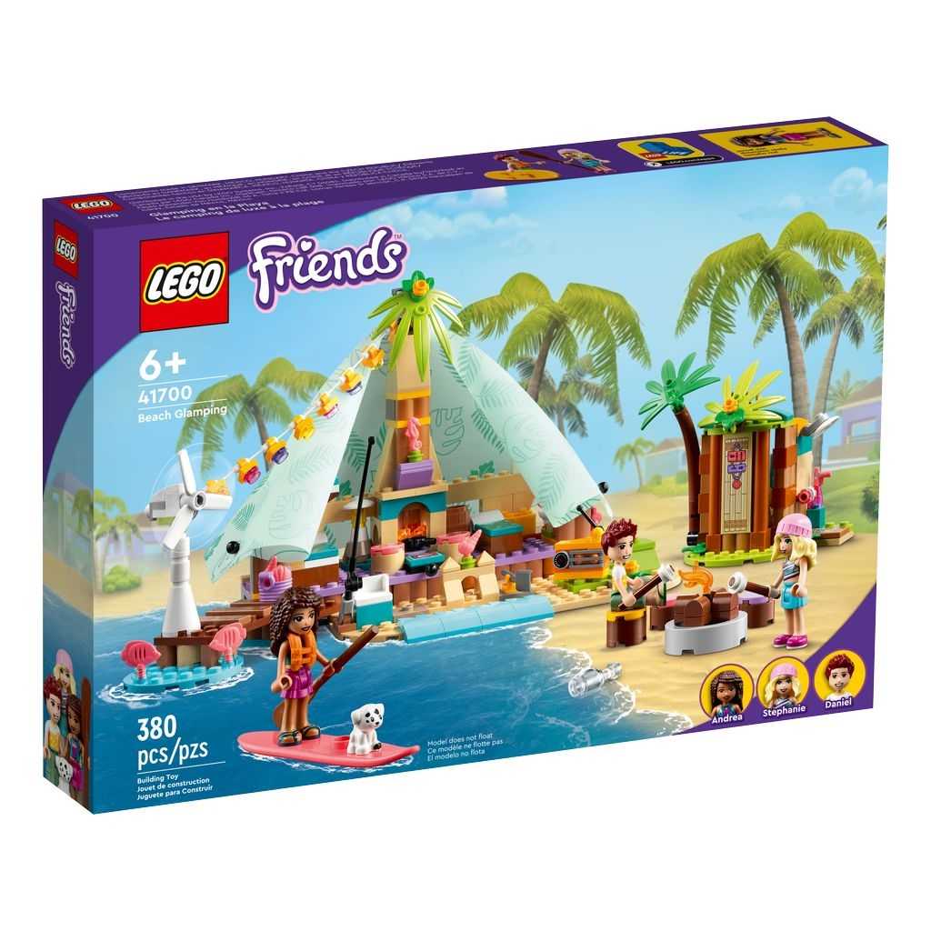 Friends Lego Glamping en la Playa Edades 6+ # 41700 Artículo 380 Piezas | NXJ-163059